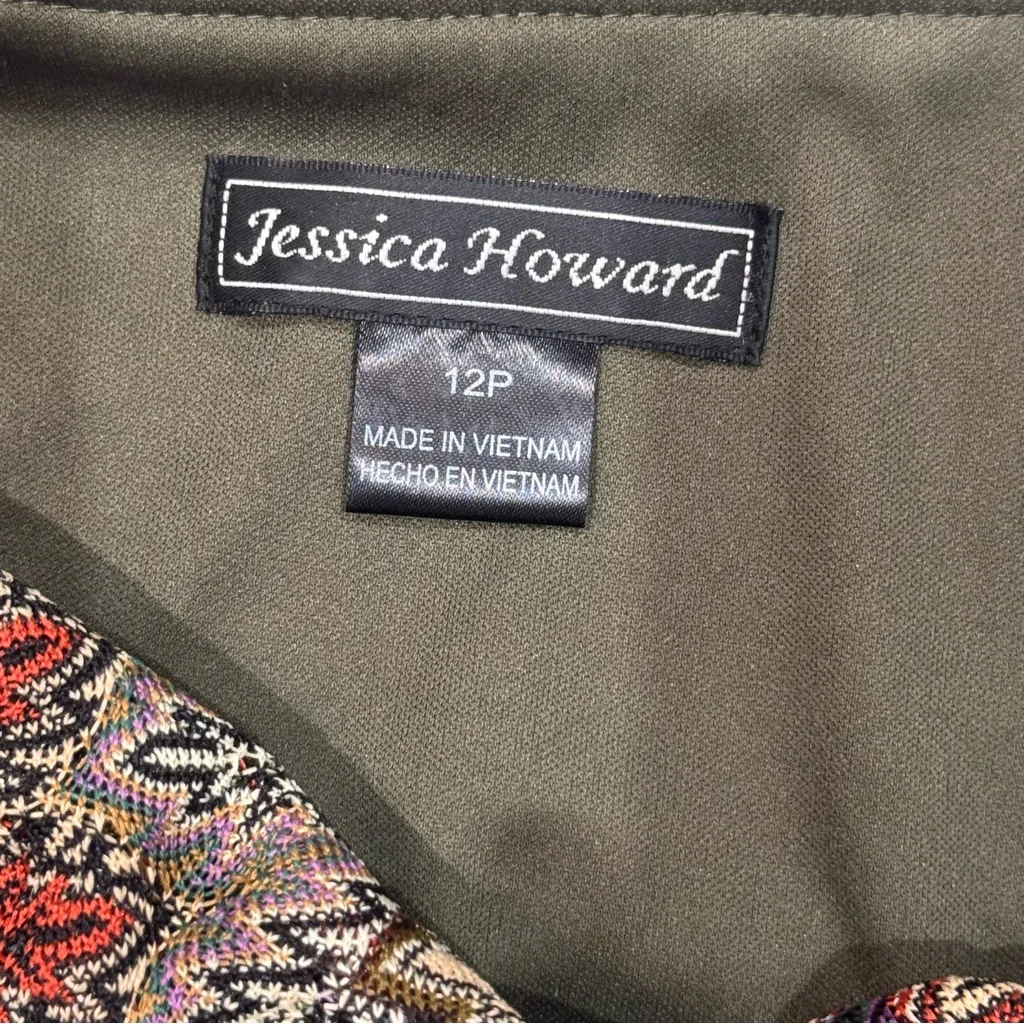 Jessica Howard Y2K Drape Neck Dress – Size 12P - Image 5