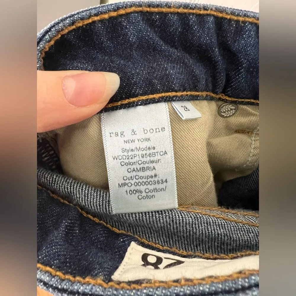 Rag & Bone Cotton Dre Low Rise Jean Frayed Cut Off Shorts in Cambria 28 NWT - Image 10