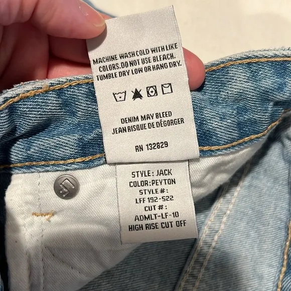 Lovers and Friends Women's Size‎ 28 Jack High Rise Cut Off Denim Jean Shorts - Image 6