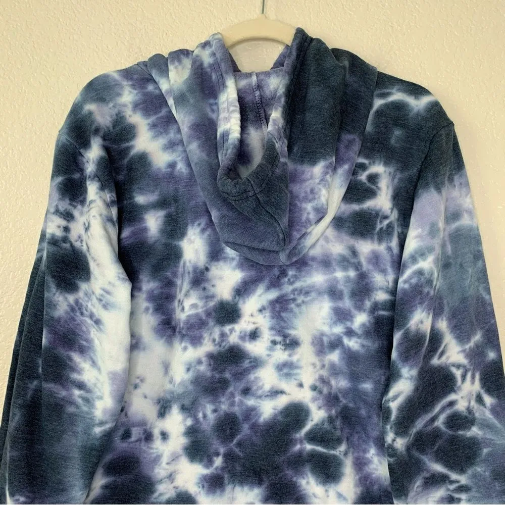 Jolie & Joy Women’s Size 2X Tie Dye Hoodie Crop Sweatshirt Blue - Image 7
