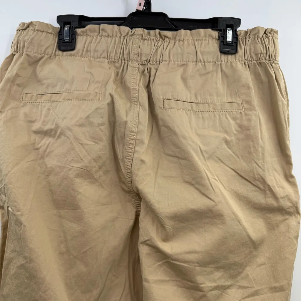 LOFT Khaki Poplin Jogger Pant NWT Size L - Image 4