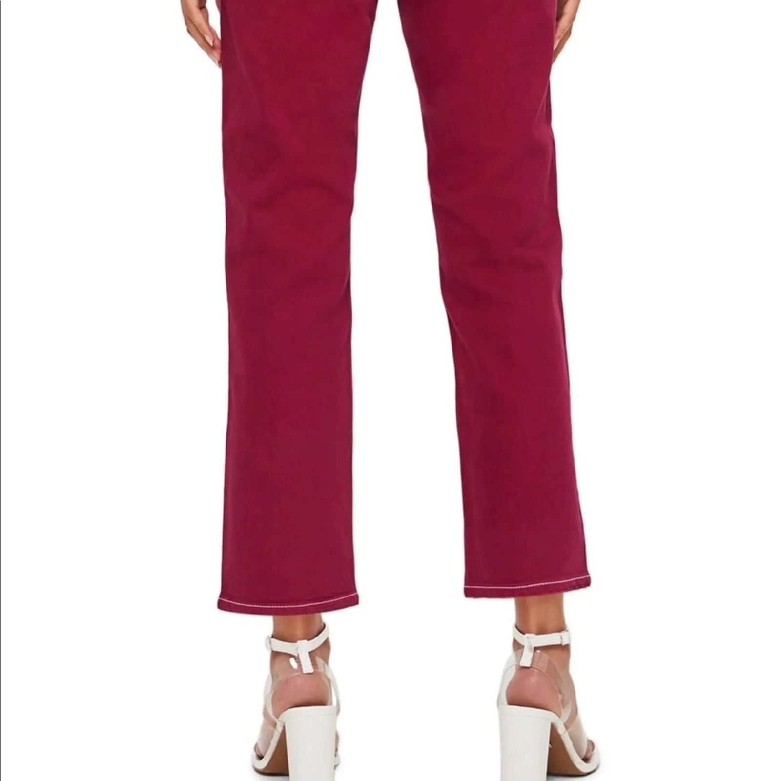 TopShop Moto Jeans Cassis Straight Leg - Image 5