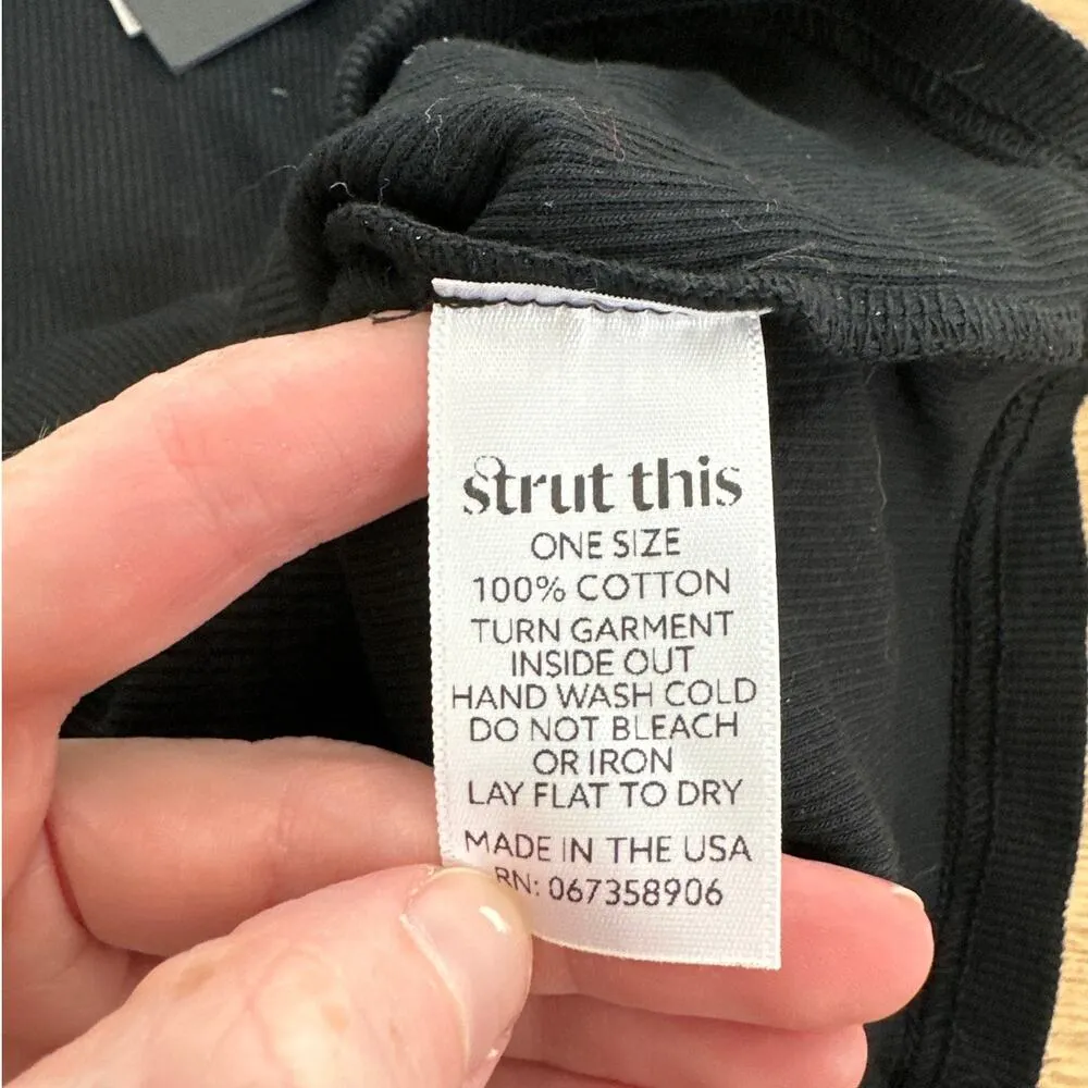 Strut This - Laguna Racerback Tank in Black - Image 3