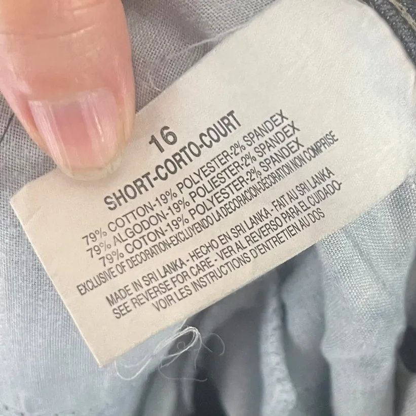 Gloria Vanderbilt Women's Plus Size 16 Short Dark Wash Straight Leg Jeans - Image 7