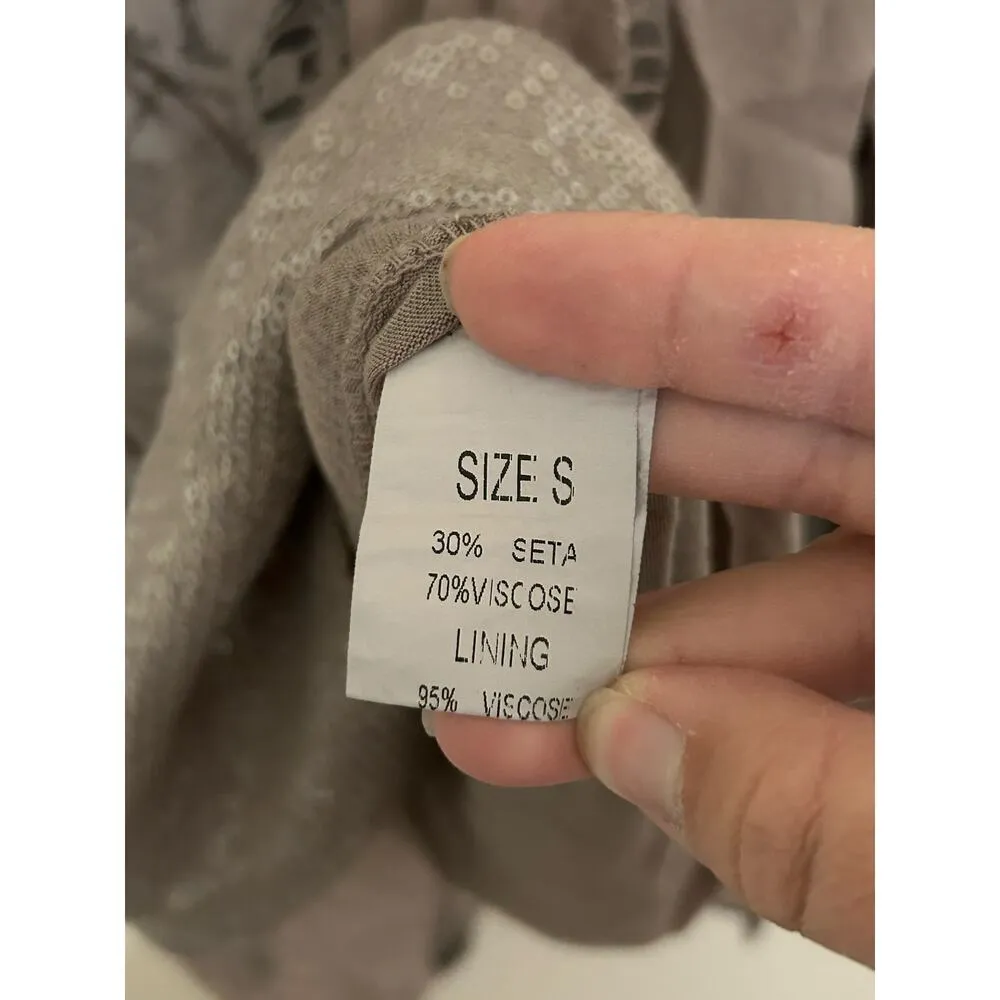 Tempo Paris Size Small Blouse Long Sleeve Witchy Fairy Goth Whimsy Italian Top - Image 6