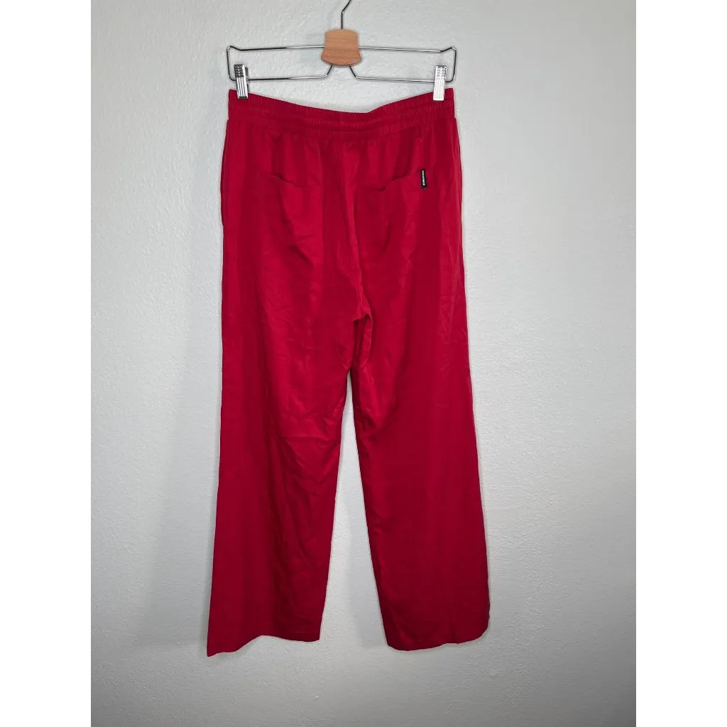 Bobblehaus Red Tencel Deadstock Pull On Casual Pants Loungewear Size L Size L - Image 7