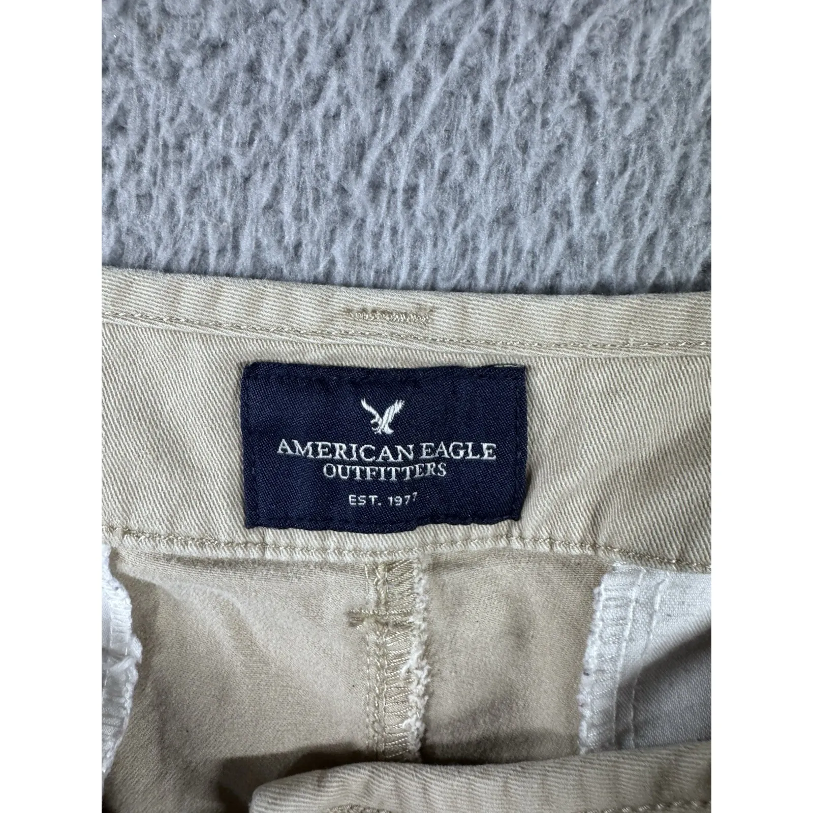 American Eagle Shorts Women‎ 14 Tan Khaki Stretch Midi Casual Academia Walking - Image 10