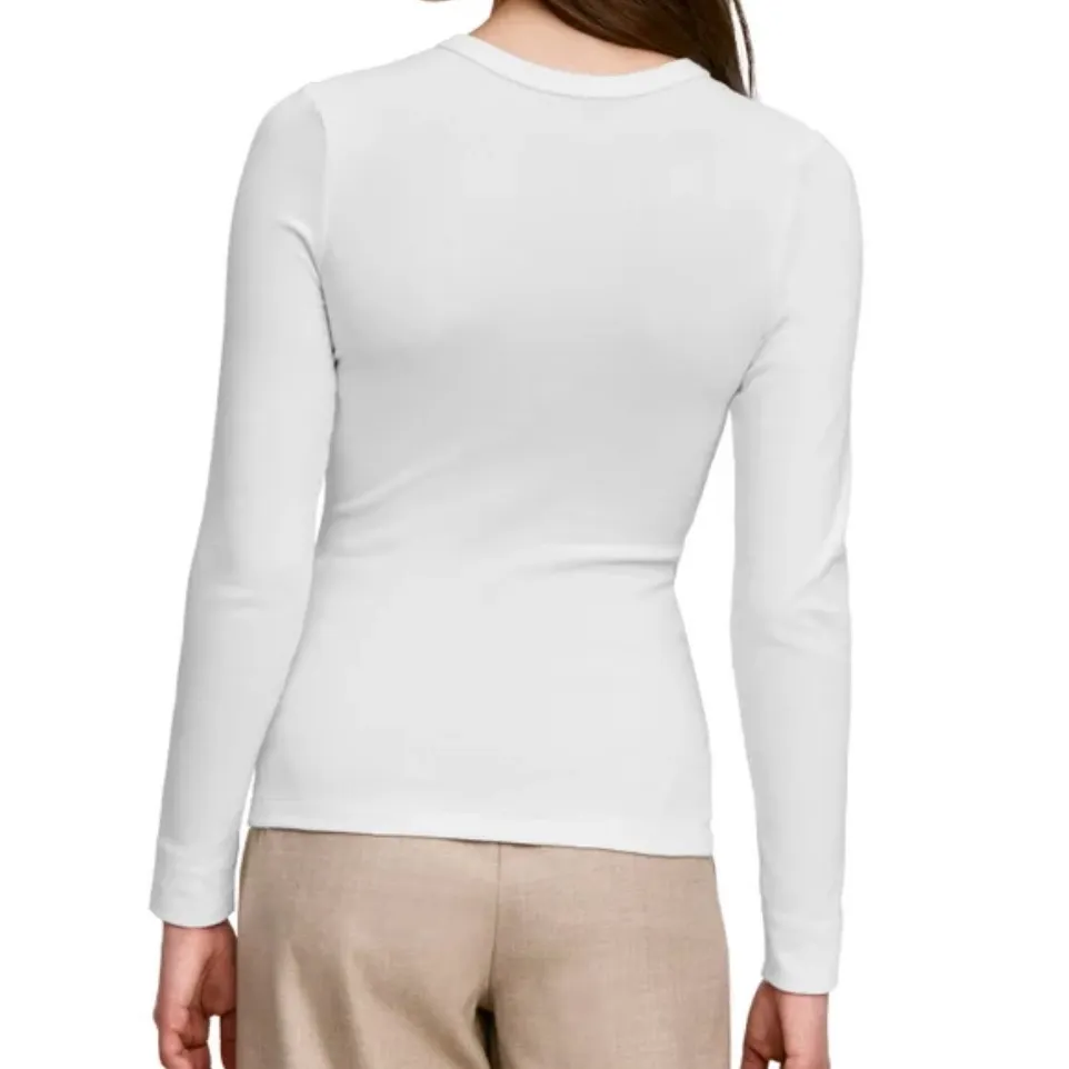 NWT Banana Republic Women's Long Sleeve Rib T-Shirt Set - Black and White L - Image 5