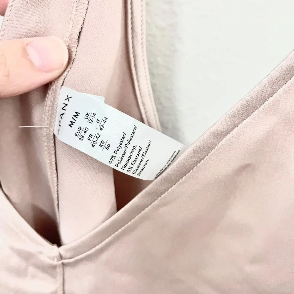 NWT Spanx V-Neck Racerback Cami Size M Paradise Sand - Image 3