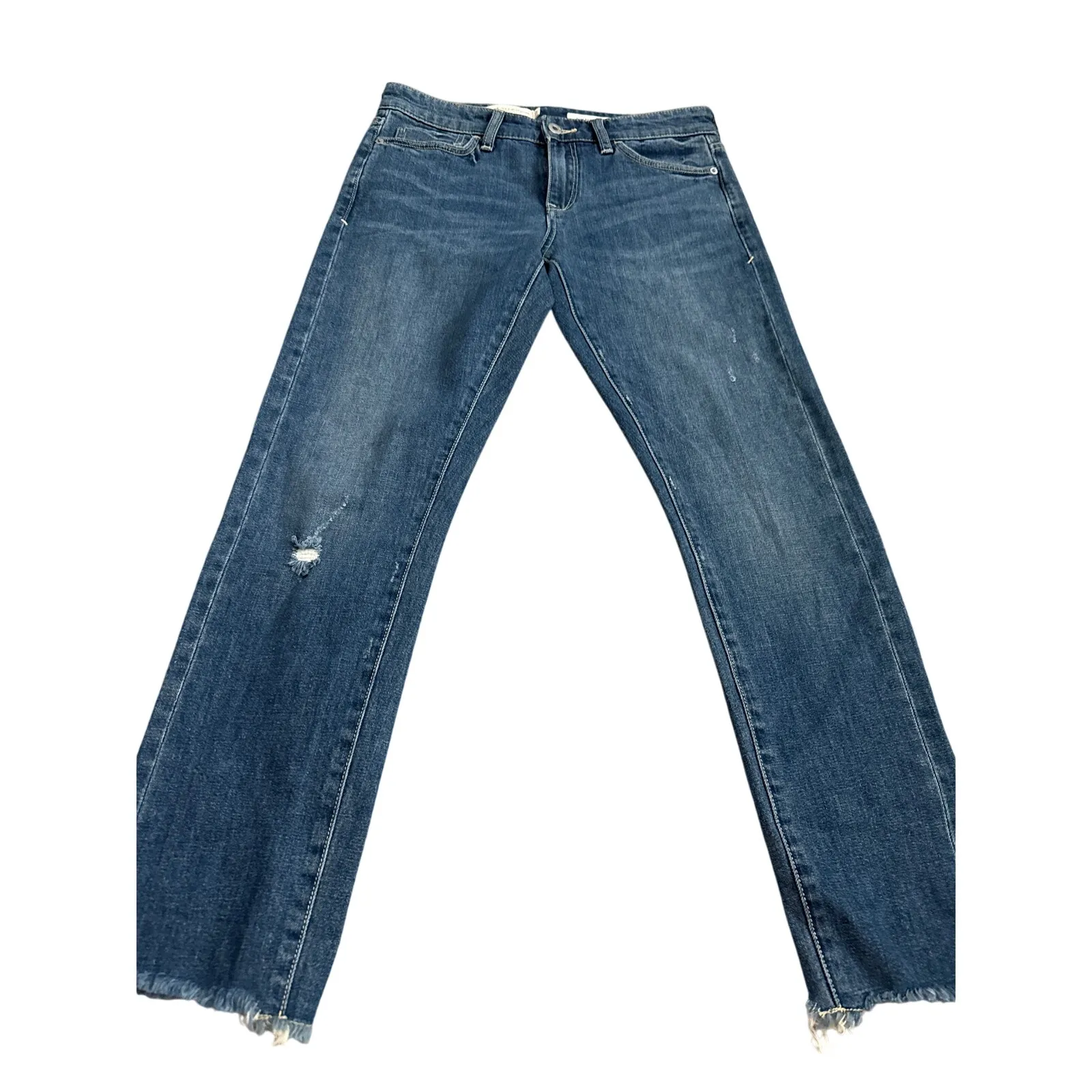 Anthropologie Pilcro‎ and the Letterpress Slim Boyfriend Jeans Dark Wash Size 26 - Image 9