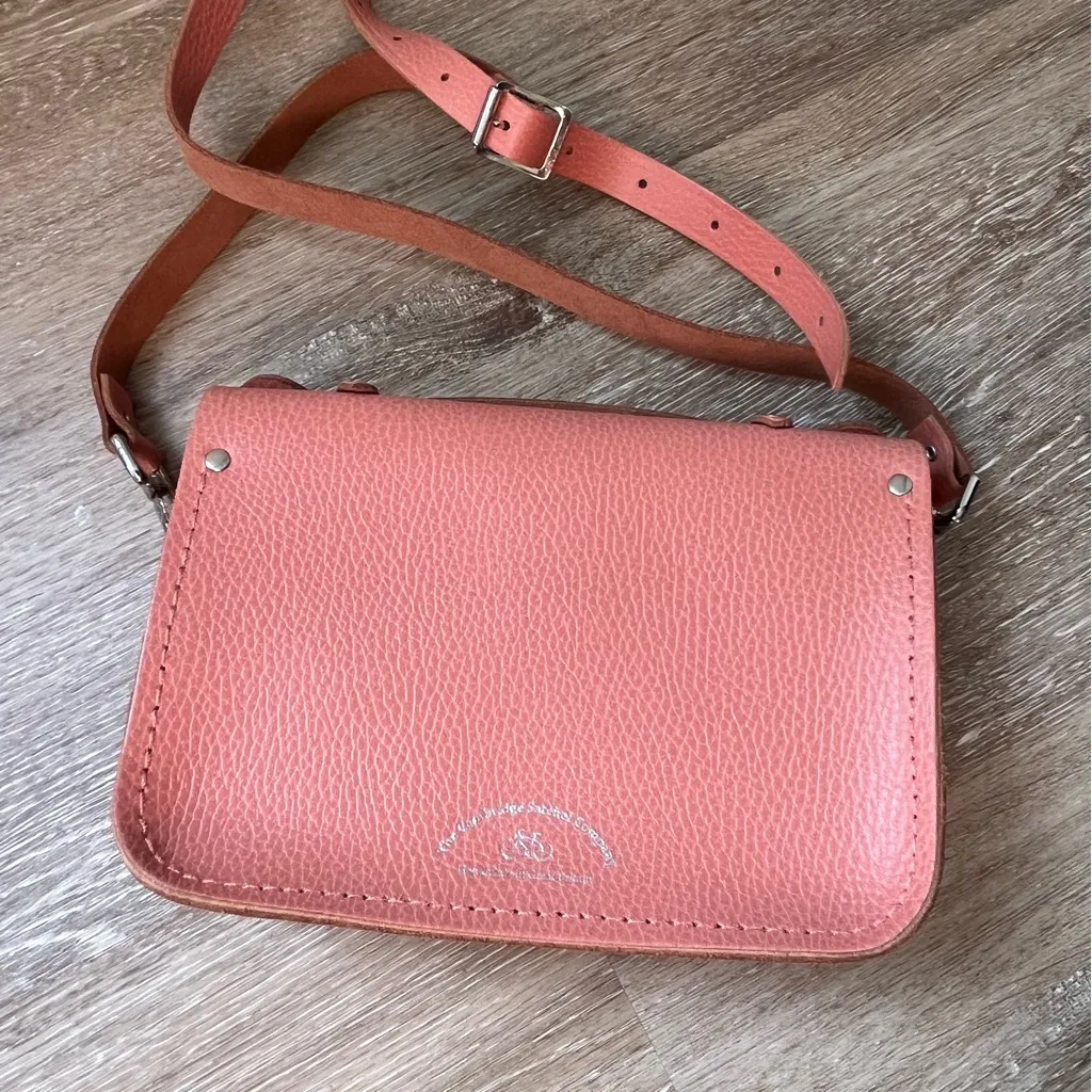 Cambridge Satchel Company Salmon Pink Crossbody Bag - Image 3