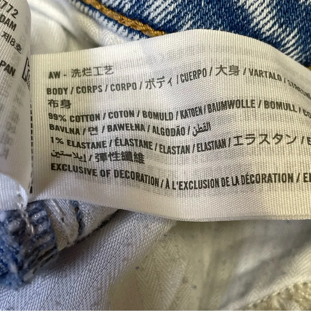 Abercrombie & Fitch Ultra High Rise Ankle Straight Womens 36/22R Blue Curve Love - Image 9