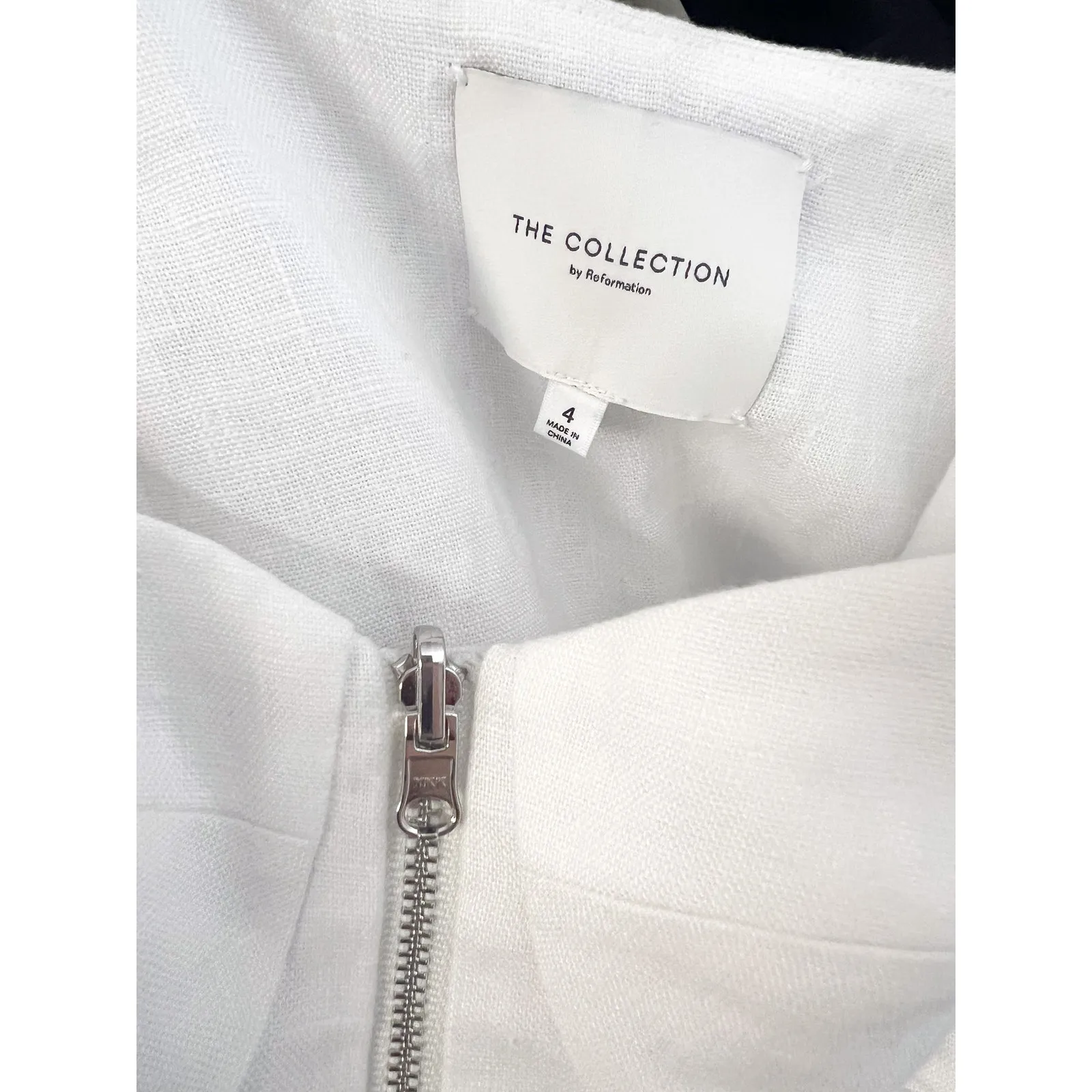 Reformation The Collection Truro‎ Top Size 4 White Bustier Corset Zip Front Tank - Image 8