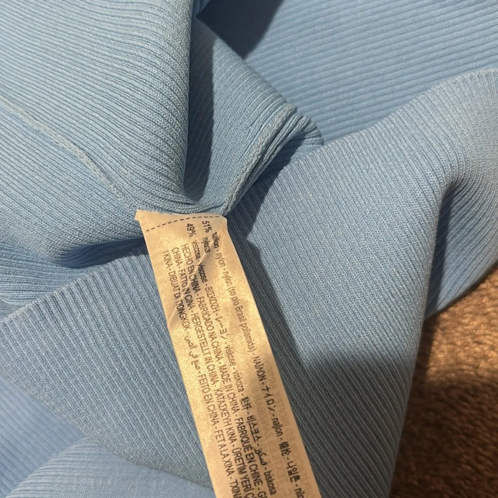 Zara Sky Blue Skirt SIZE M - Image 3