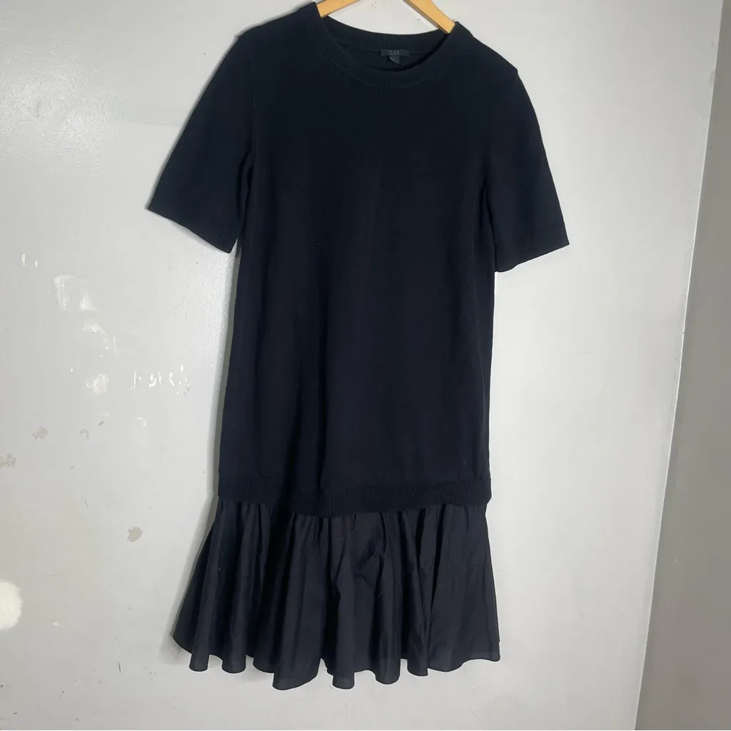 COS Contrast Panel Silk Jersey Dress‎ Size Medium - Image 2