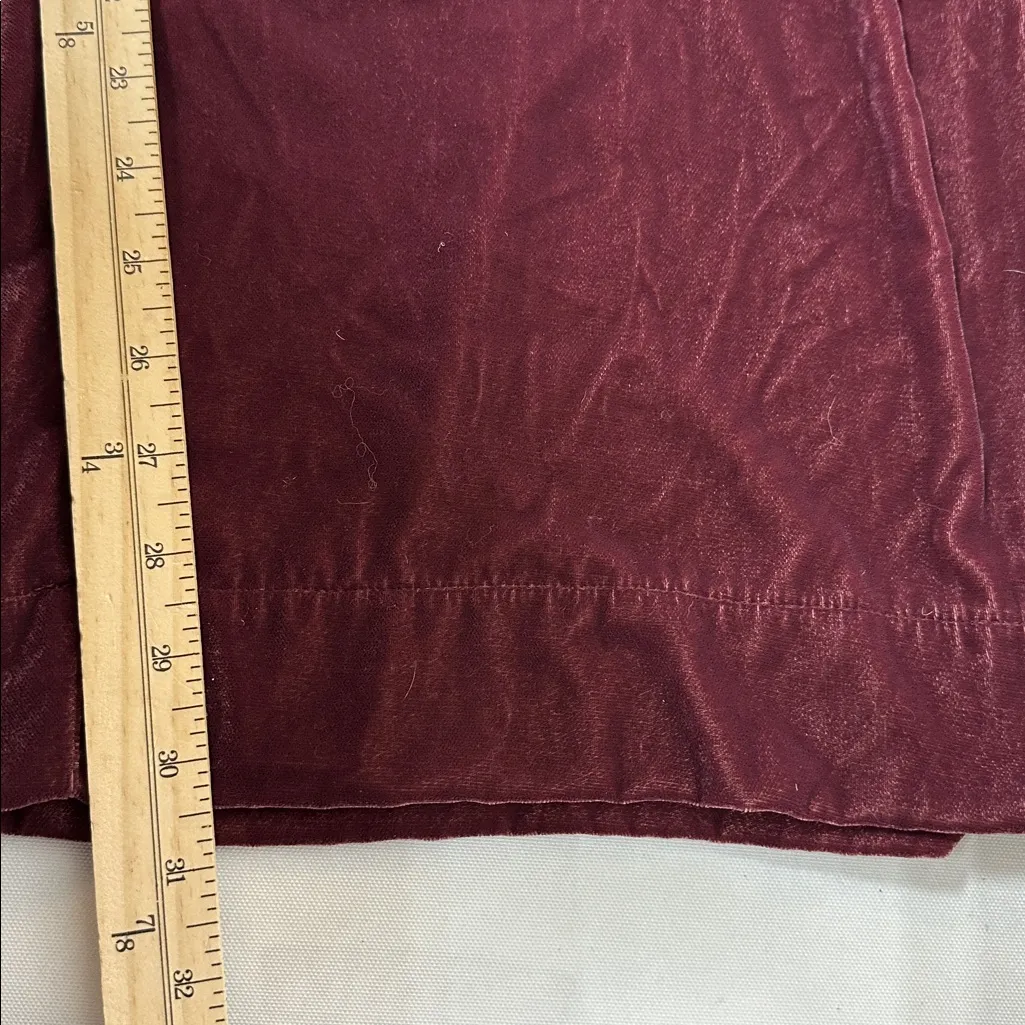 Universal Thread Maroon Velour Top  and Wide leg pants set - Image 11