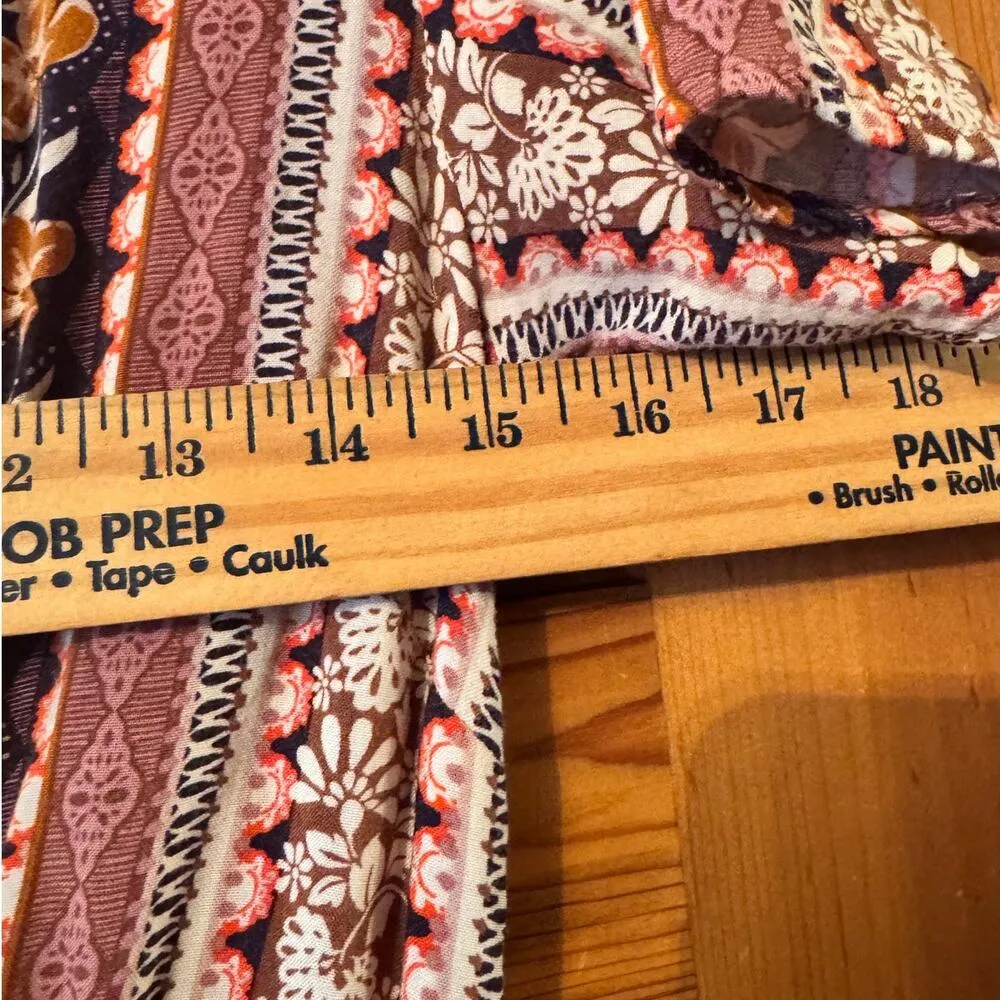 Band of Gypsies tye front jumpsuit M Bohemian Chic hippie Festival - Image 4