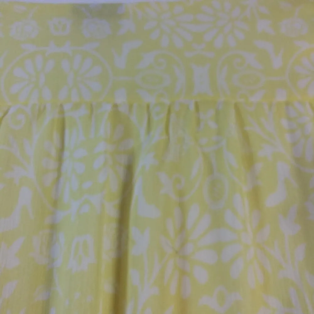 Disney Princess Belle Yellow Flowy Wrap High Low Dress Size L - Image 8