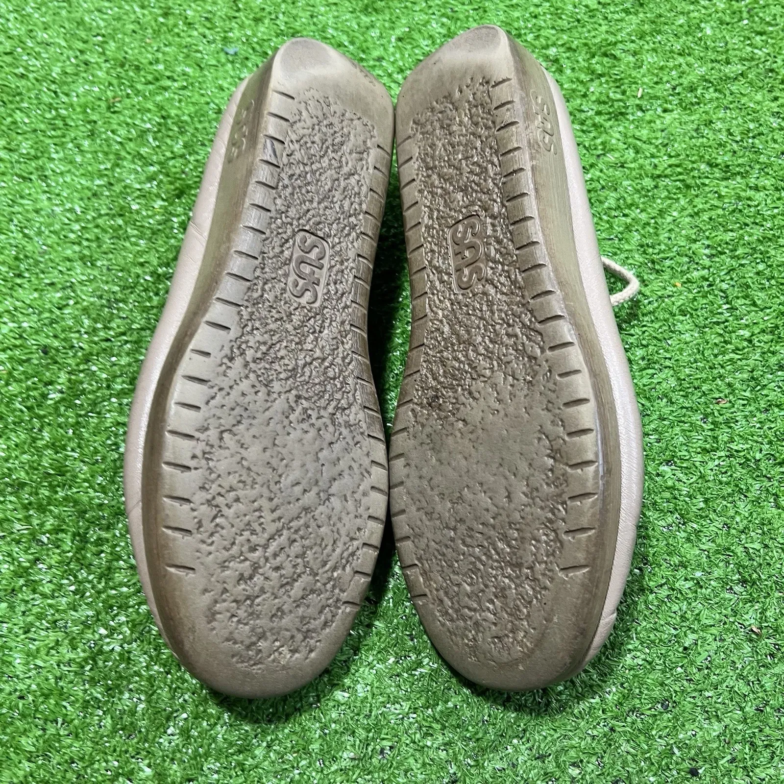 SAS Bounce‎ Shoes Womens Size 8 Vintage Taupe Leather Lace Up Comfort Walking Brown - Image 7