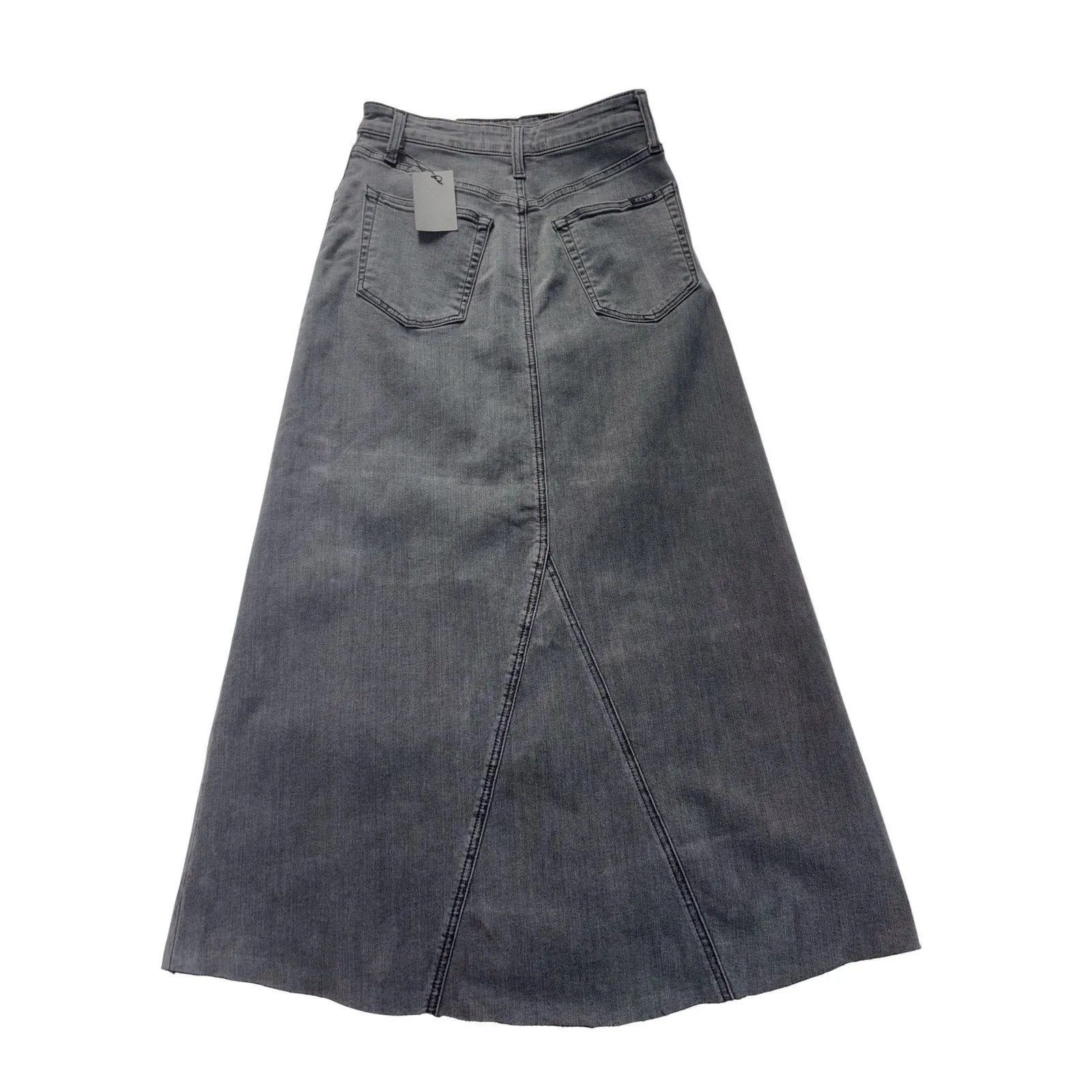 NWT Joe's black maxi denim skirt 26 Amelia‎ raw hem - Image 2