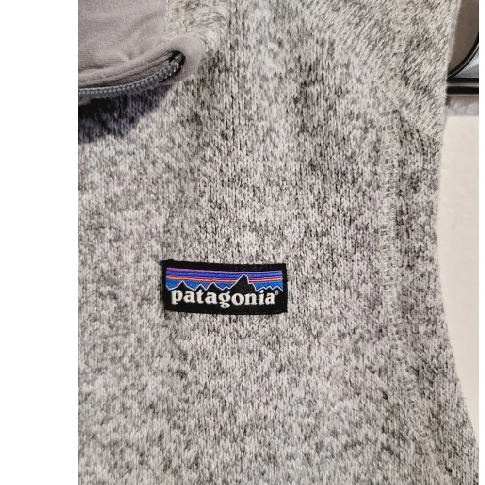 Patagonia Better Sweater 25886 Fleece Vest Embroidered Logo Gray Medium - Image 4