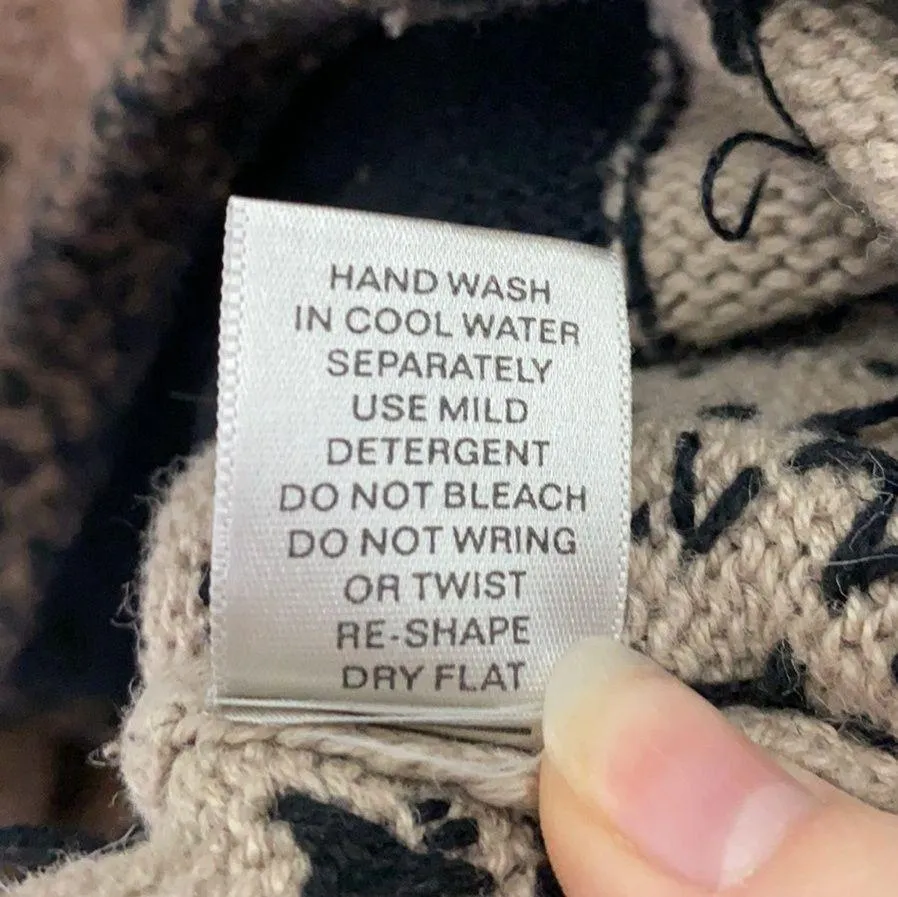 Vintage Christopher Banks hand embroidered fall themed colorblock sweater size L - Image 10