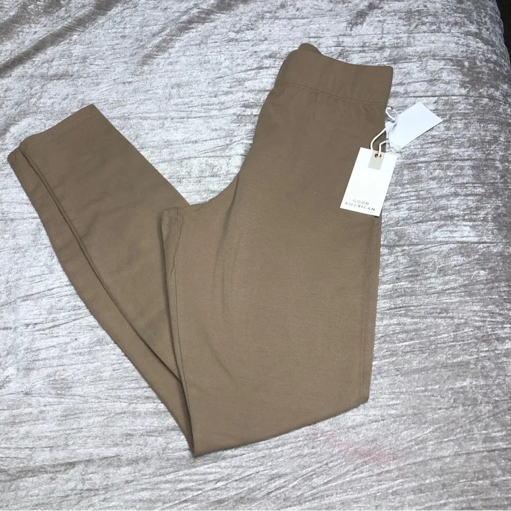 Good American Essential Lounge Legging Putty Size 1/Small taupe tan compression - Image 10