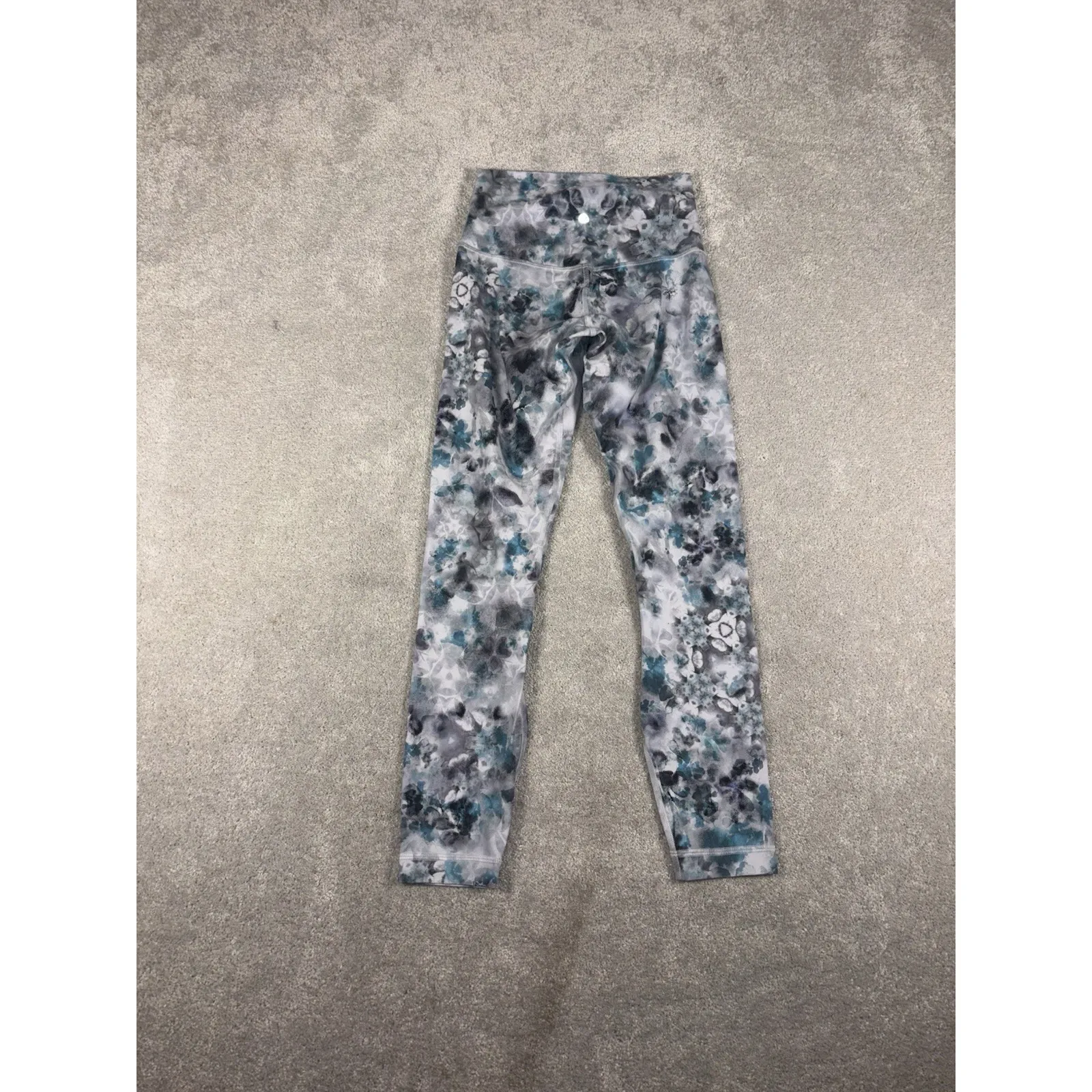 Lululemon Align Pant 28" Kaleidofloral Multi Size 4 High Waist Athleisure Blue - Image 5