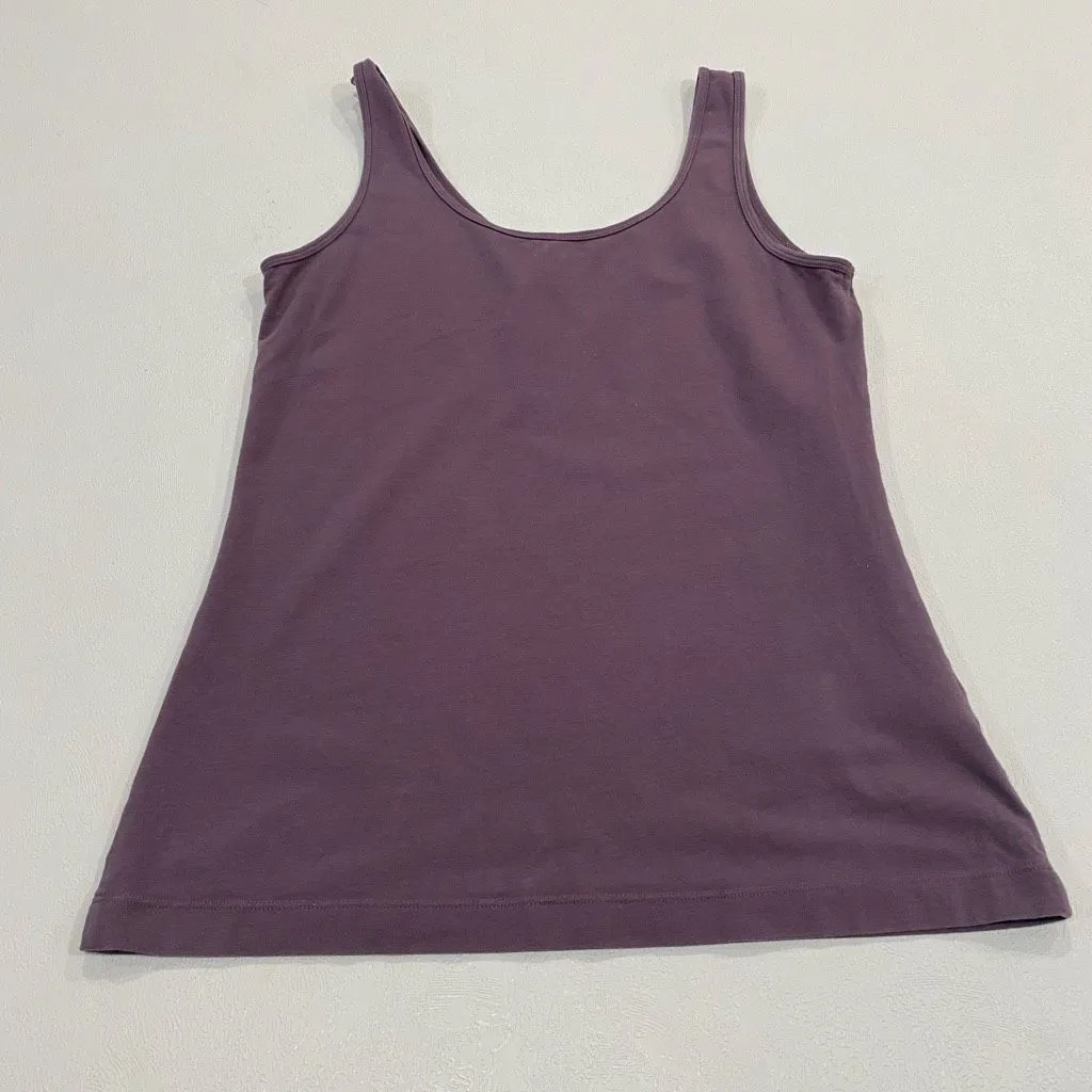 Felina Purple Tank Top M | Soft Stretch Scoop Neck Basic Layering Cami - Image 2
