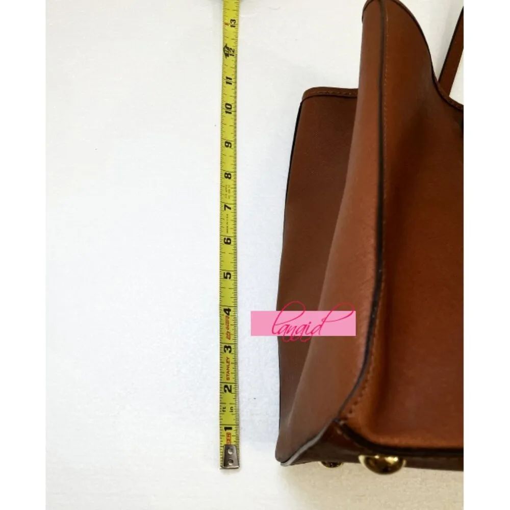 Michael Kors Jet Set Saffiano Leather Tote Bag Luggage Large Big Shoulder Purse - Image 15