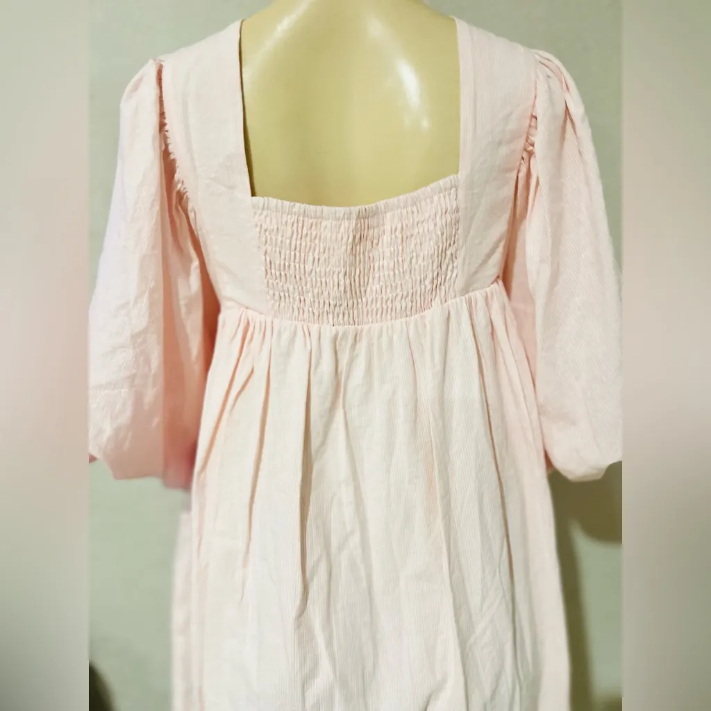 Mable babydoll dress," "puff sleeve mini dress," or "square neck dress".Large - Image 4