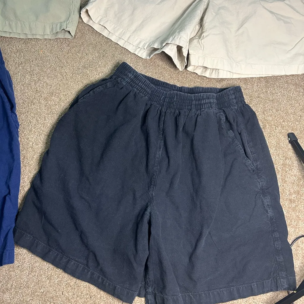 Vintage 90s Erika & Co. Elastic Waist Mom Shorts Bundle (4 Pairs) Size Medium Blue - Image 4