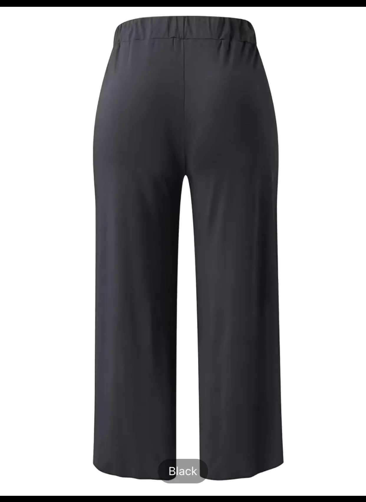 Woman’s Slit Black Pants Size 2X - Image 5