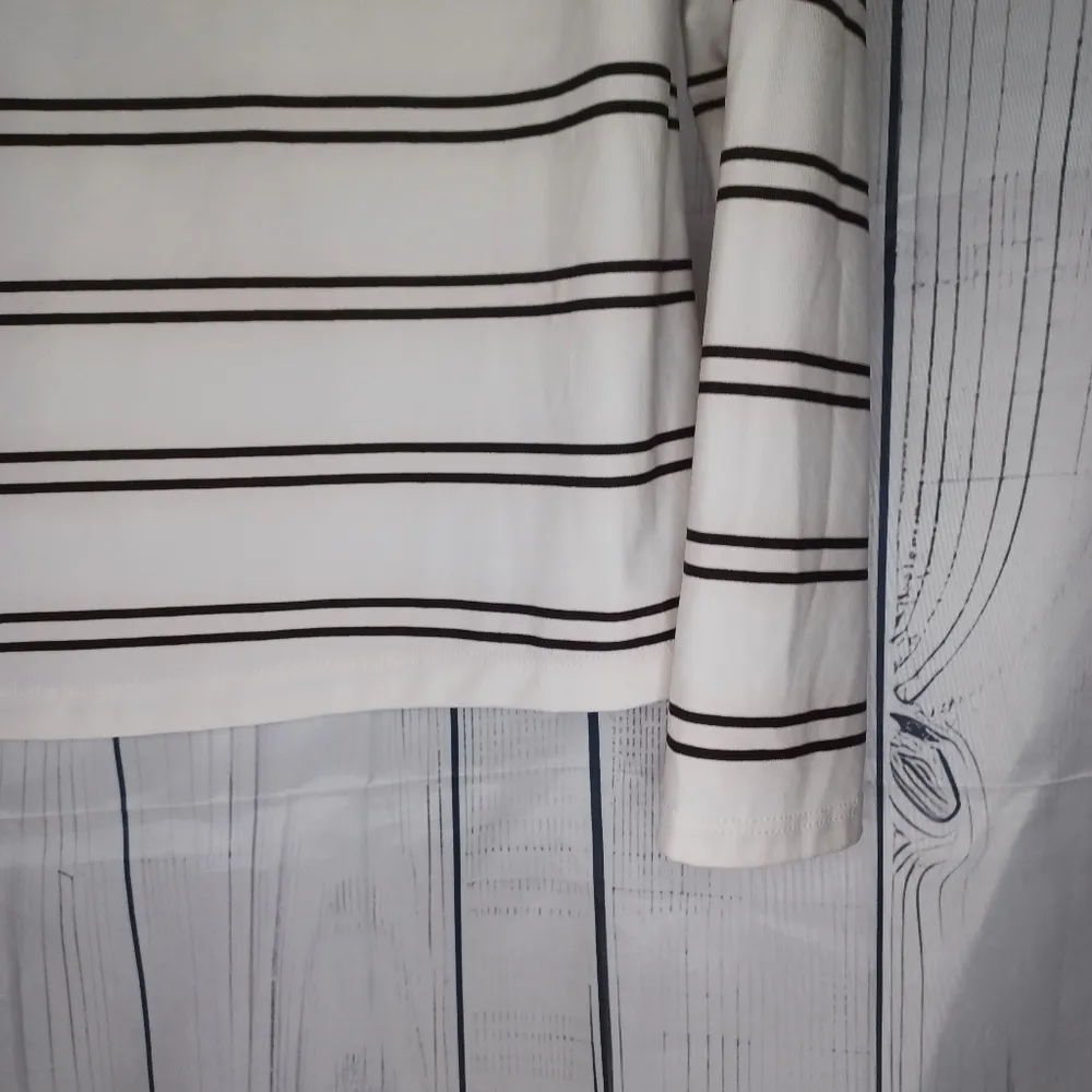 Apt. 9 Black and white striped turtle neck - Image 2