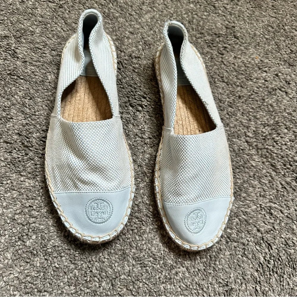 Tory Burch Colorblock Espadrille Flat in Seltzer Blue - Image 4