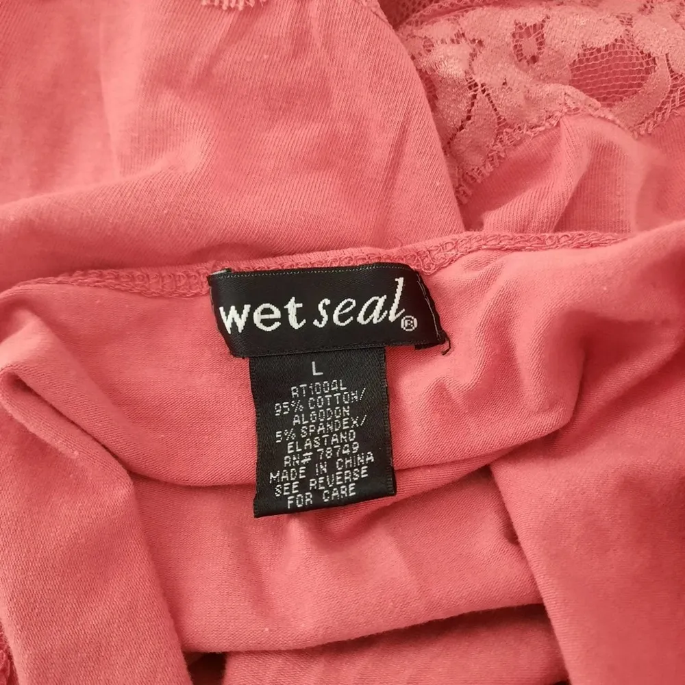 Vintage Y2K Wet Seal Camisole Top Women's Size Large Pink - Image 5