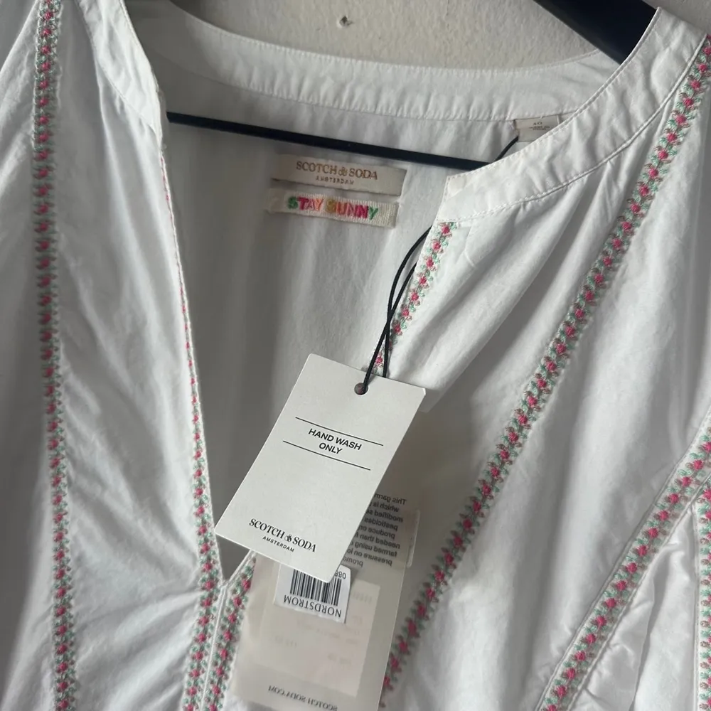 Scotch & Soda Broderie Anglaise Organic Cotton Dress Women's Size 40 Large - Image 6