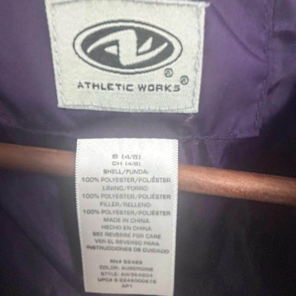 Athletic Works S Purple Puffer Jacket - Image 8