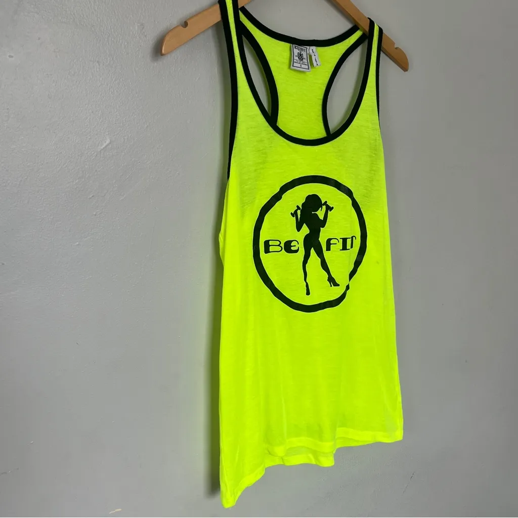 Exist  Neon Yellow Tank Top - Image 2