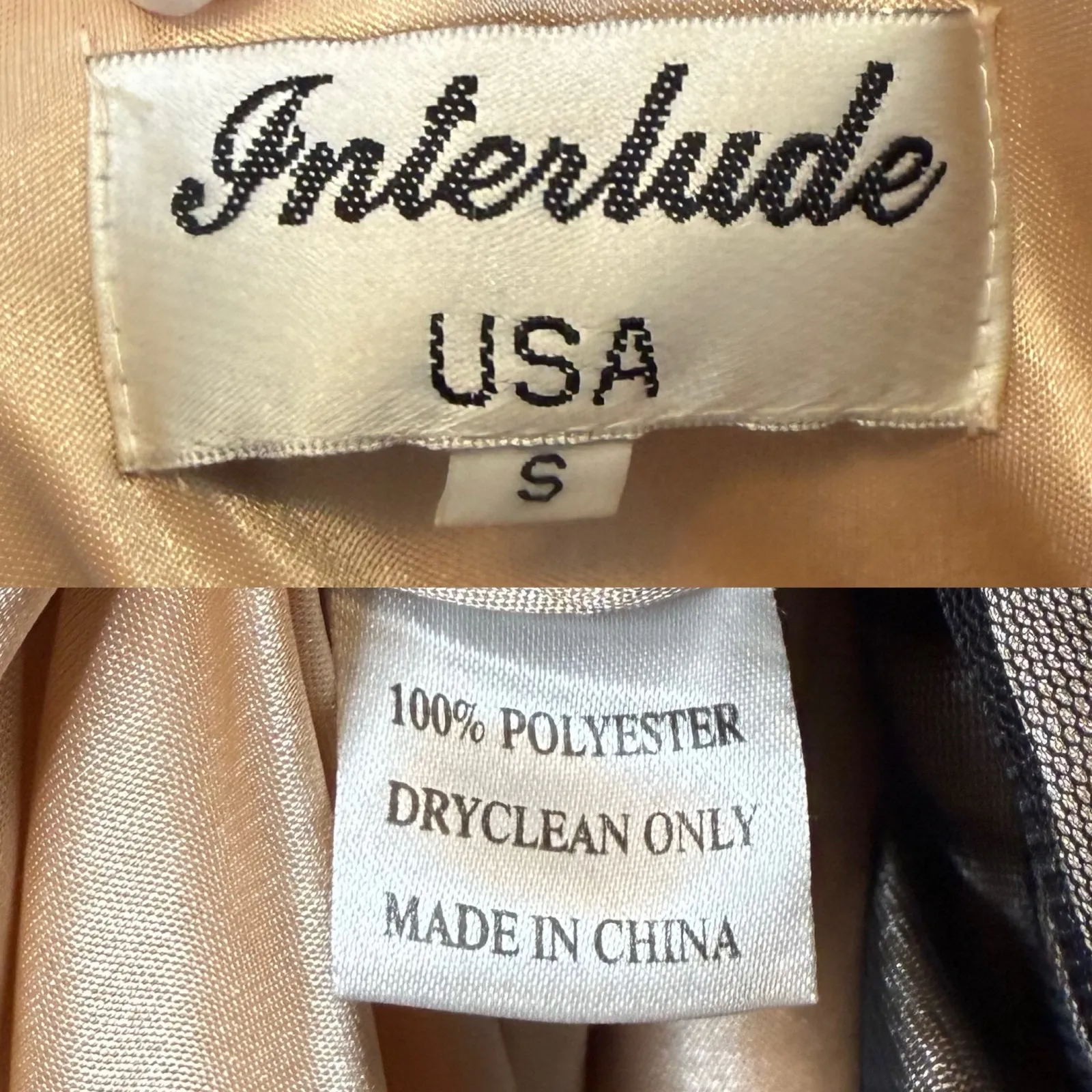 Interlude USA Beaded Halter Bubble Hem Dress Black - Image 6