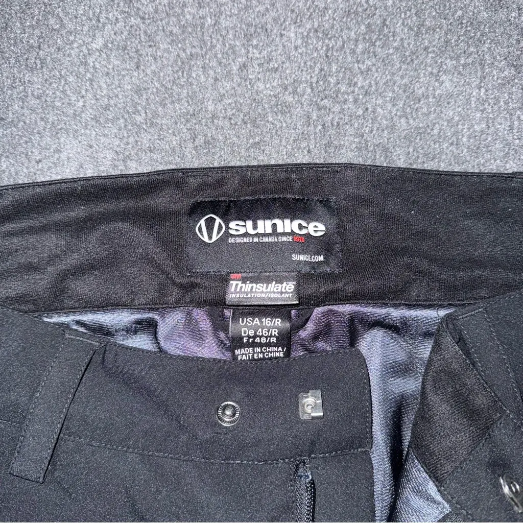 Sunice Women’s Melina Insulated Stretch Ski Snow Pants Black Size 16 (37x31) - Image 10