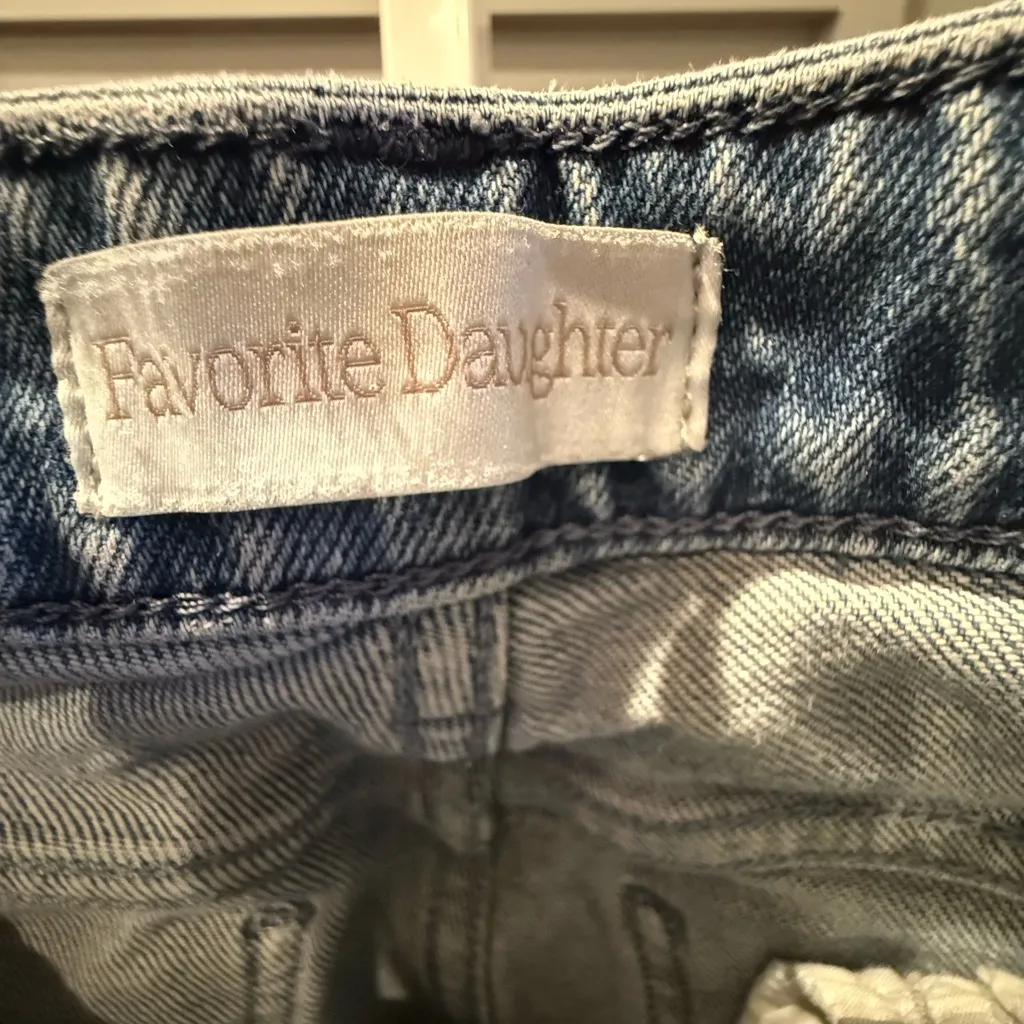 FAVORITE DAUGHTER The Erin High Rise Slim Straight Size 24 Color Earth Blue - Image 6