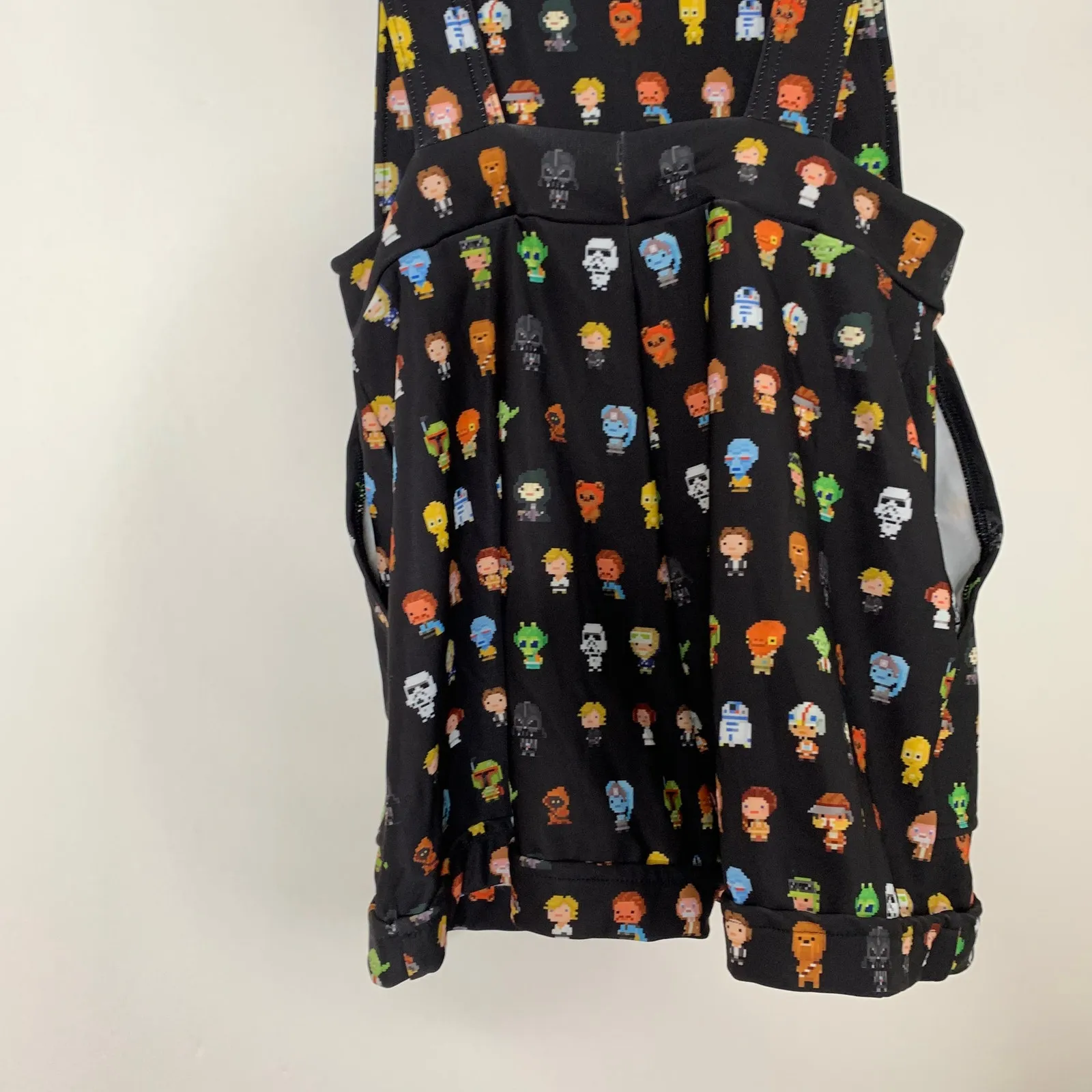 Blackmilk x Star Wars 8-Bit Star Wars Short Overalls Women’s Small - Image 6