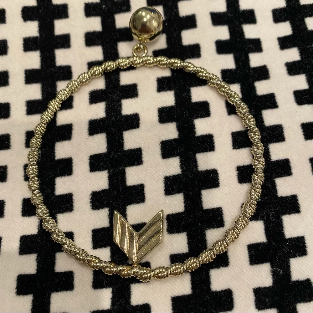 Melody Ehsani Braided Rope Chain Gold Hoops in GREAT condition!! - Image 2