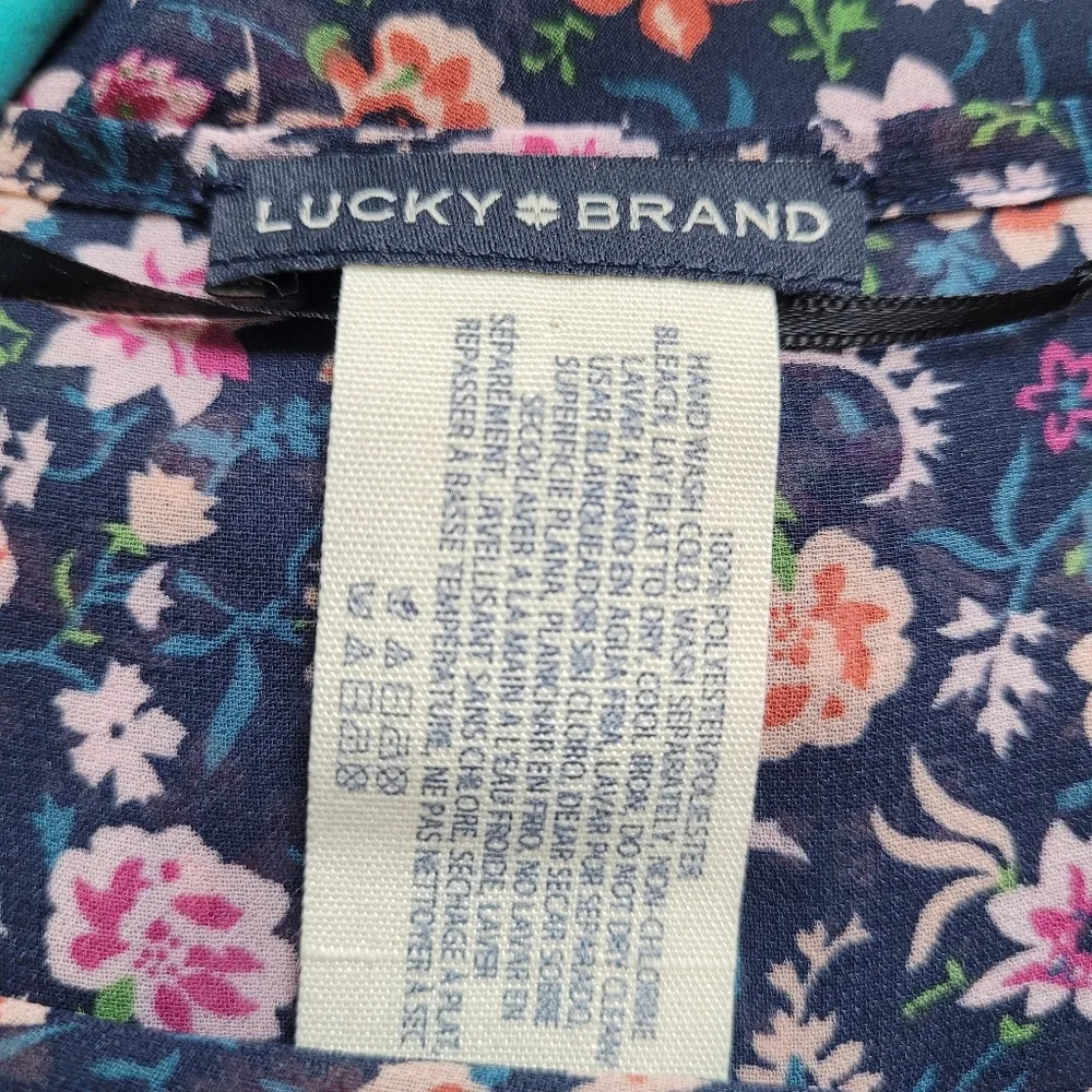 Lucky Brand Floral Sheer Tie-Front Kimono - Image 9