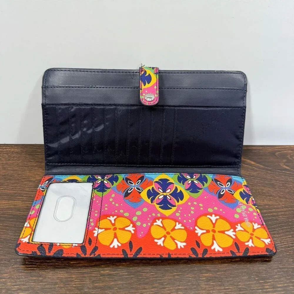 Vera Bradley Rio Stripe Multi-Color Vinyl Wallet clutch NWOT - Image 2