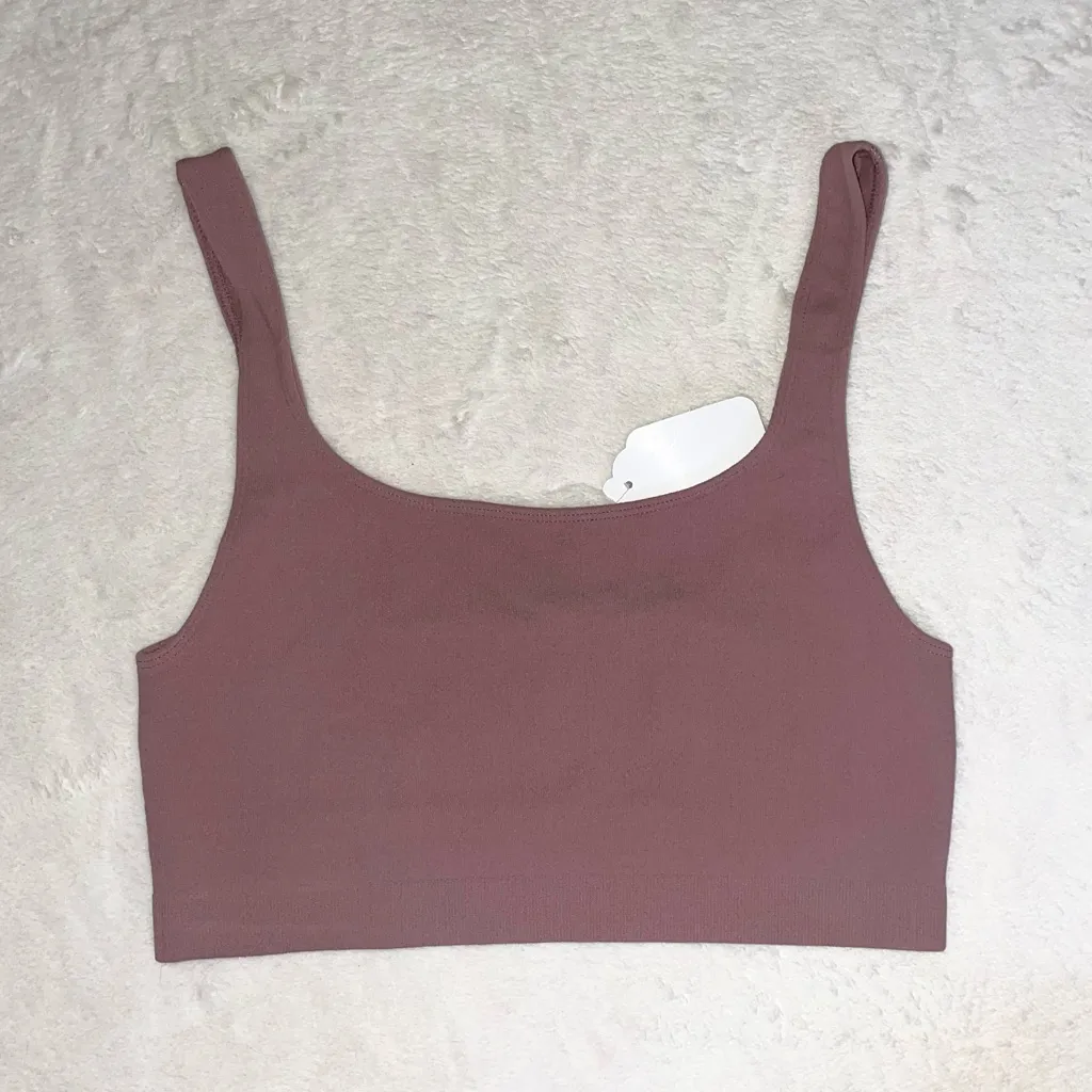 NWT Island Gypsy Scoop Neck Brami Top in Mauve Brown size M/L - Image 2