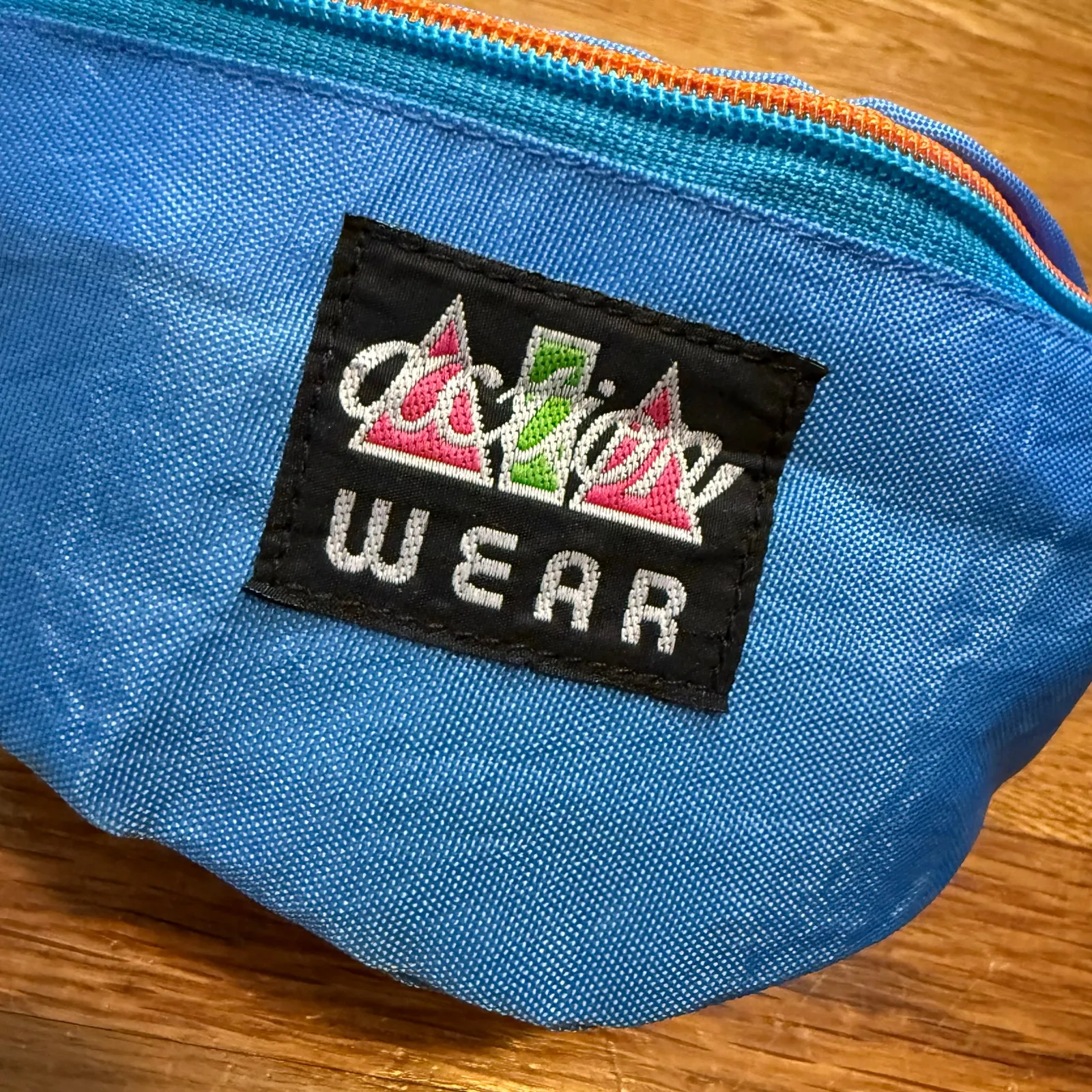 Action Wear Blue Retro Inspired Fanny Pack Travel Purse Bag Pouch Belt Casual - Image 2