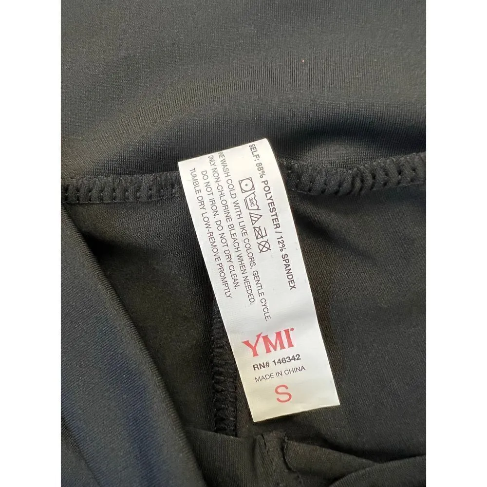 NWT! YMI Black Tight Athletic Shorts with Pocket Large - Image 3