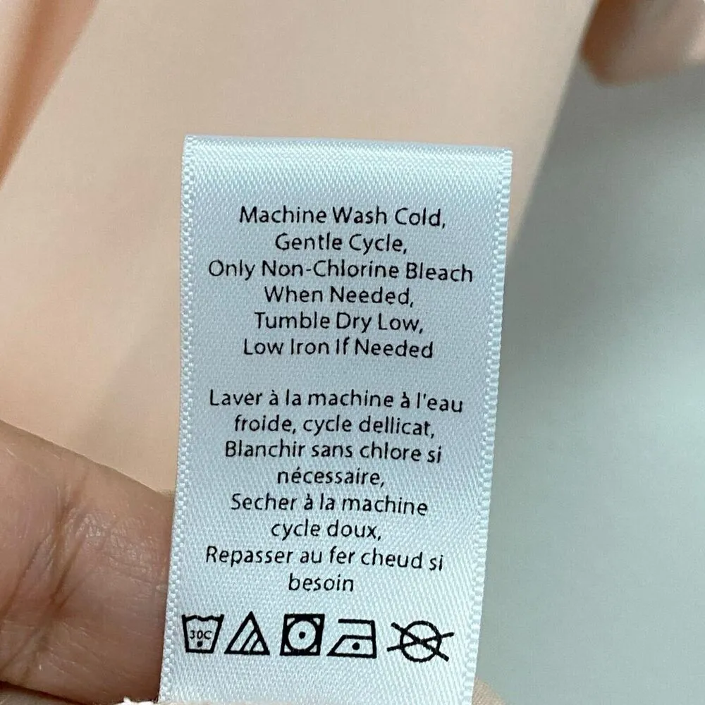 Coldwater Creek Women's Petite short Sleeve Tops Blouse size PS Peach Adult - Image 12